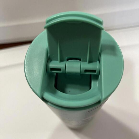 Starbucks Green Coral Desert Sands Wavy Wave Stainless Steel Tumbler Mug 16 oz - Picture 6 of 7